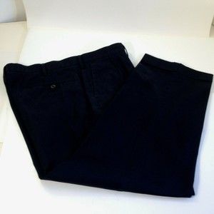 DOCKERS Men's Khakis Classic Fit Pleated Pants Black Sz 40/30 NICE